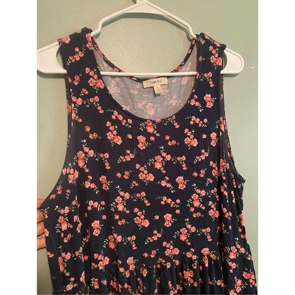 Como Blu Bundle Of 2 Floral Sleeveless Pull On Elastic Waist Dress Size L - Picture 3 of 11